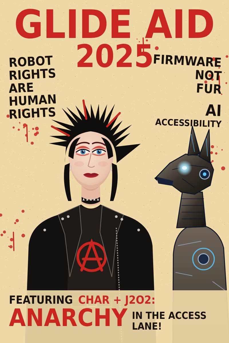 The Glide Aid 2025 poster; full description above.