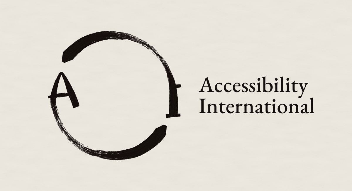 The Accessibility International logo; full description above.